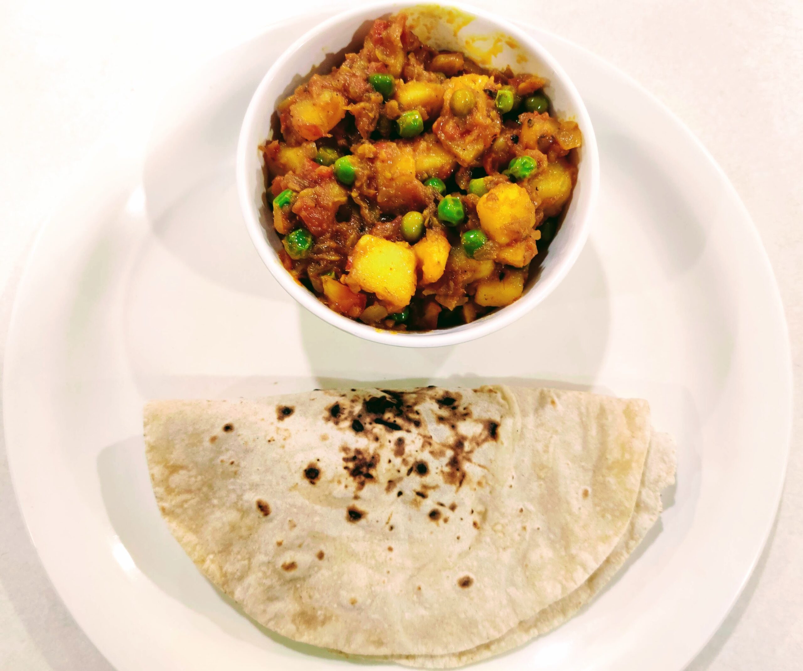 Hotel Siliconville Roti & Aloo Mutter Curry